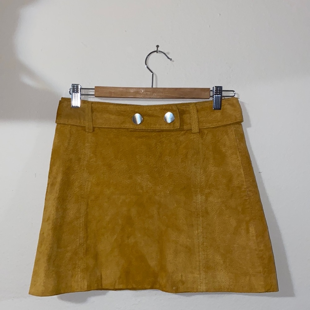 Zara Suede Mini Skirt
